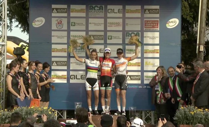 2015 Trofeo Alfredo Binda Podium Lizzie Armitstead