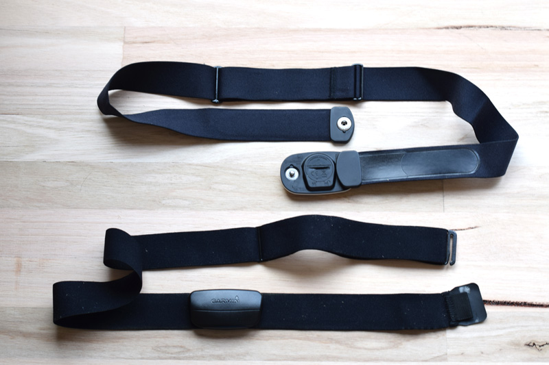 Wahoo TICKR compared to the Polar strap with Garmin pod.