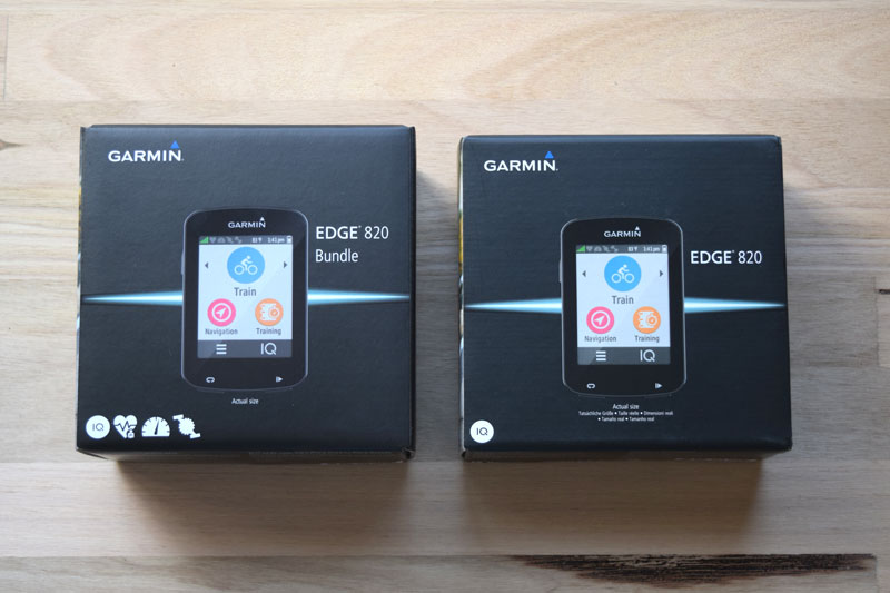 Garmin Edge 820 bundle option and device only